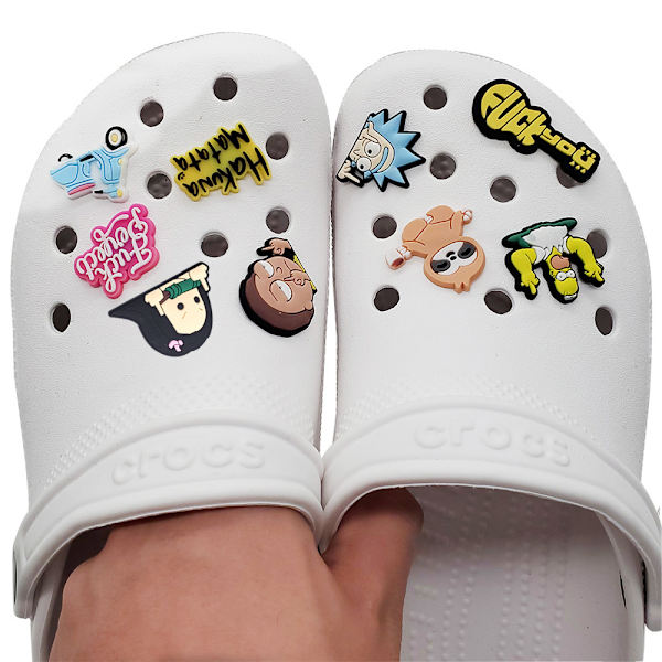 10 stk. 3D Clog-sandaler Ornamenter, Sko Charms, Søde Sko Ornamenter