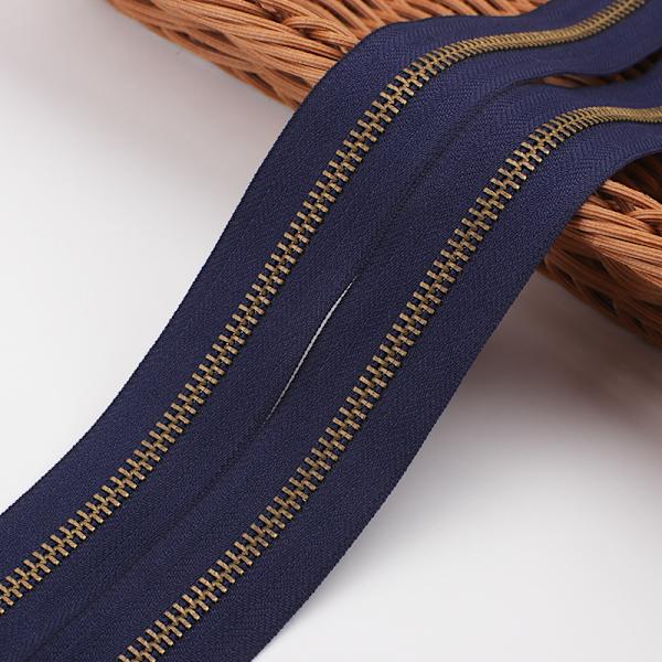 5# 19,6 tum Metallmässing Blixtlåsände 50cm Marinblå 19,6\" Jeans Blixtlås