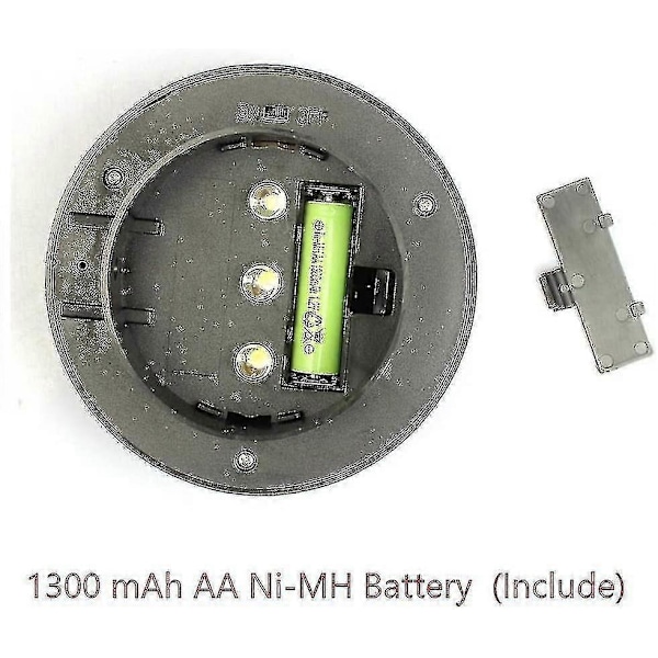 Paket med 6 Solcellsdrivna LED-lampor för Takränna, Staket, Tak, Takränna, Trädgård, Gräsmatta, Vägg, Svart
