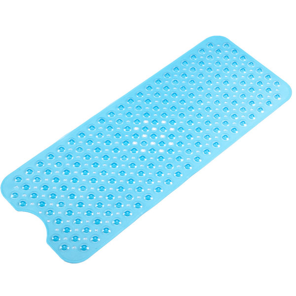 Liukumaton kylpyammematto, 100cm*40cm, Sininen, Homehtumisenkestävä, Ylimääräisen pitkä