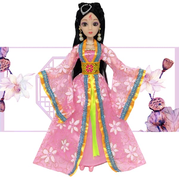 Barbie modekostume, 4 dele, 4 dukketilbehør, til ch