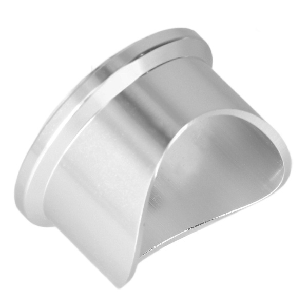 Universal 50mm Avlastningsventil Sølv Eksosventil Flens BOV Aluminium Flens Biltilbehør