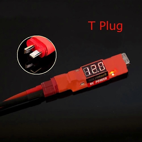 728V Inngang 5V 2A Utgang 3i1 Multifunksjon Lipo Batteri USB Lader Utlading med LED-skjerm