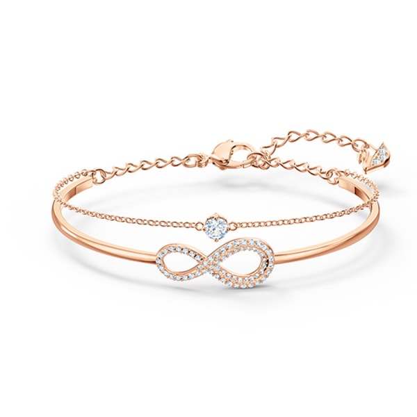 1 stycke platinafärglegering Dubbellagers Forever Love Armband