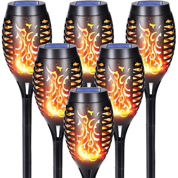 Aurinkopaneelit Ulkona - 6 Kpl 12 LED Aurinkopaneelit Realist