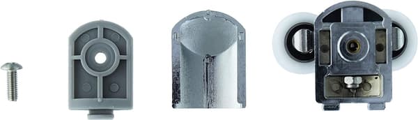 23mm Brusedørshjul Ruller Top og Bund (2-pak) Zink Legering