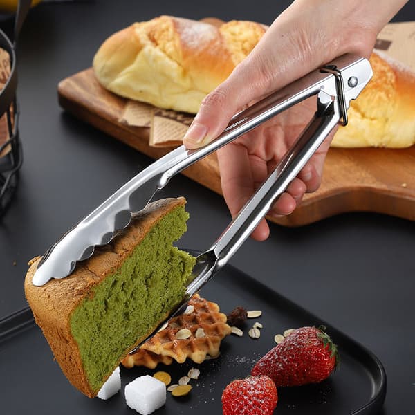 1 STAINLESS STEEL Grilltang L. 40 cm