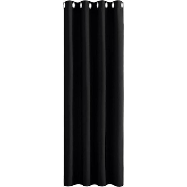 ##/1 sort mørklægningsgardin - 120 x 180 cm##/