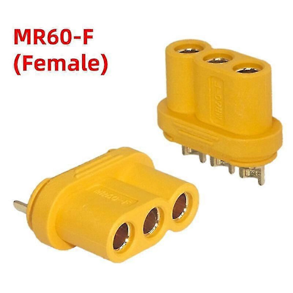 Amass MR60 Kobling Børsteløs Motor ESC Mann Hunn Dokking Terminal Leketøy Modell Tilbehør 3-Pin Te