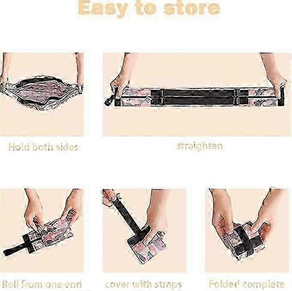 Handlepose, 2 STK Gjenbrukbare Sammenleggbare Handleposer, Kraftig Handlenett, Sportsreise Skulderveske, Sammenleggbar Vaskbar Gjenbrukbar Handlepose