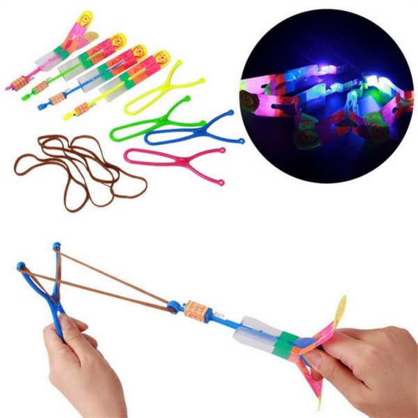 ##/LED Lysende Legetøj 30 Styk Flyvende Legetøj Bambus Dragonfly Propeller Legetøj LED Lysende Legetøj Gløder i Mørket Fødselsdagsgaver##/