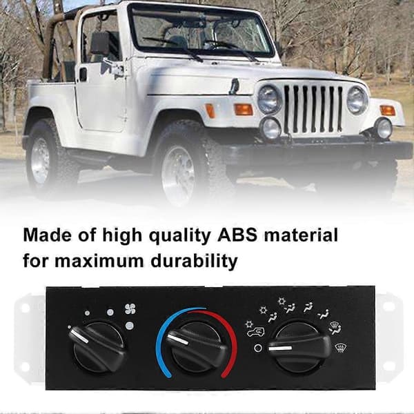 Auto Bil A/C Varmeapparatkontroll med Viftemotorbryter 55037473AB Passer til Jeep Wrangler