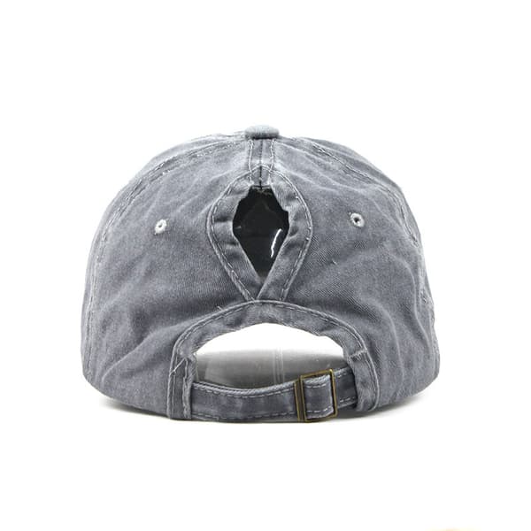 Retro falmet bomullsbaseballcaps Lett justerbar solhatt S