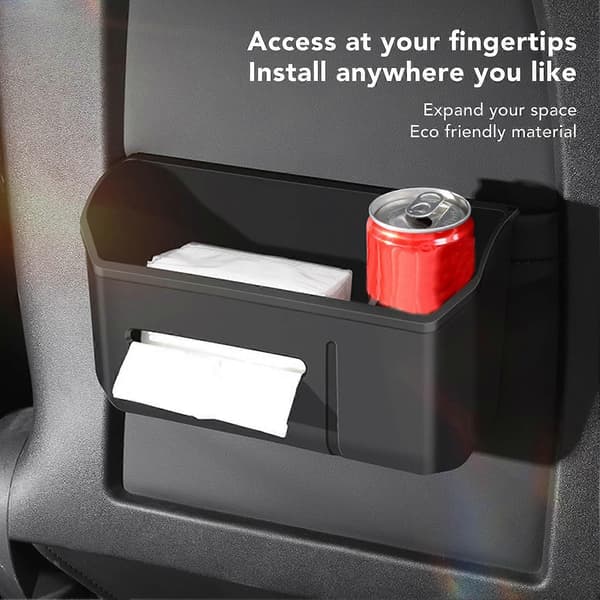 Oppbevaringsboks for bakseterygg TPE Bakseteorganisator Erstatningsboks for Tesla Model 3 Y