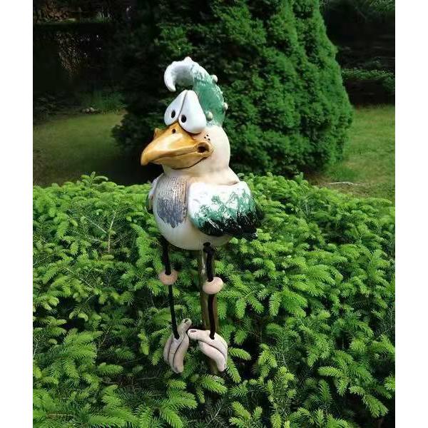 1 stk. Daze-Kylling-Statuer, Udendørs Daze-Kylling-Skulptur, Daze-Kylling-
