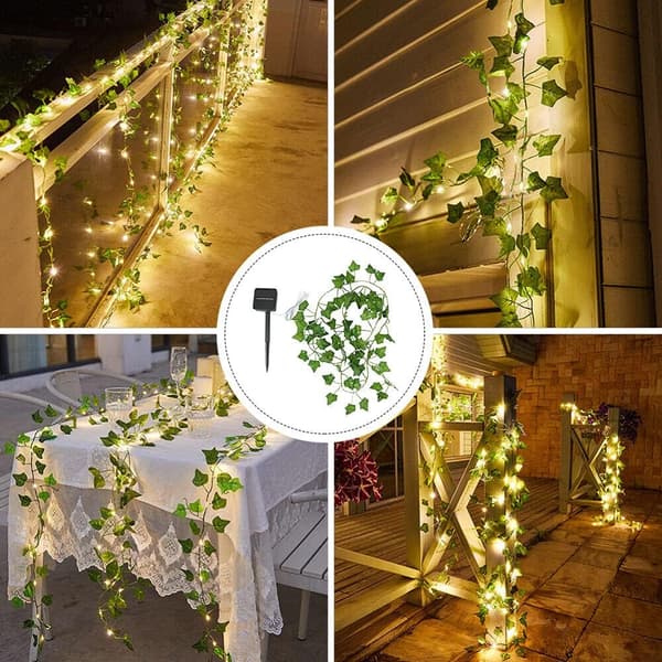 Solar Rattan Lights, Vattentäta Rattan Stjärnklara Ljus, Trädgård