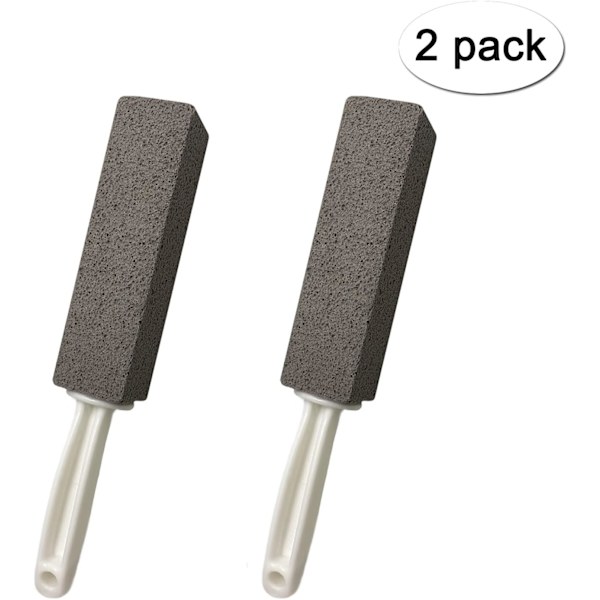 2-pack Rengöringspumicesvamp med Långt Halksäkert Plast Handtag