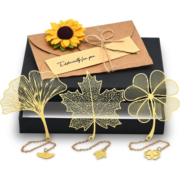 3 Leaf and Flower Bookmark, Special Bookmarks Bokmärken Set är en