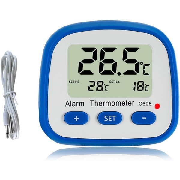 Digital Køleskabs- og Frysertermometer - med Magnet og Stativ