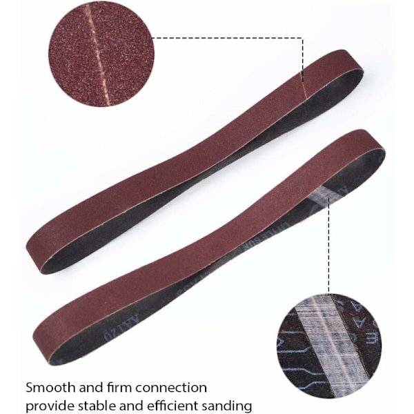 15 hiomahihnaa, 25 x 762 mm, Sekalaiset hiomahihnat (3x hiomahihnaa
