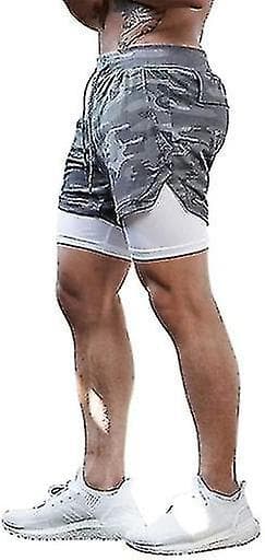 Sports Shorts for Menn med Lommer, Pustende