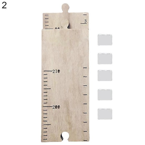 1 Set Höjdtabeller Nordisk Stil Skarvtyp Väggdekorationer Trä Höjdtillväxttabell för Hemmet 2