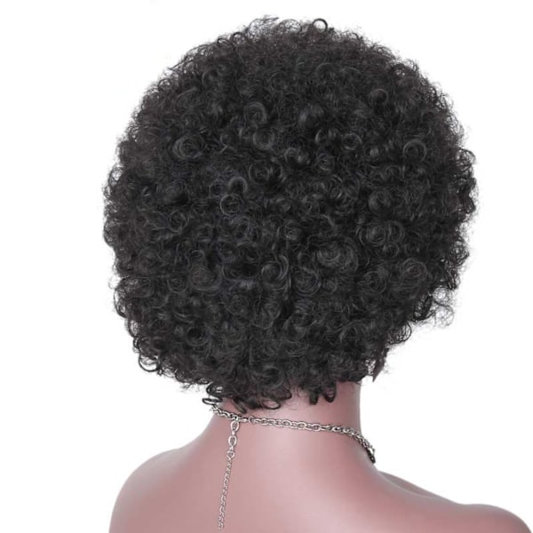 Toupee Lockig Bob Peruk Limfri Trådlös Frontperuk