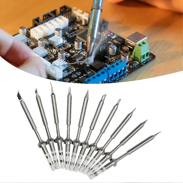 TS K/KU/BC2/C4/D24/B2/I/ILS/C1/JL02 Loddeboltspiss Intern Oppvarming Rask Oppvarming Kobber Blyfri Erstatningsloddespiss for Elektronisk Produksjon 10