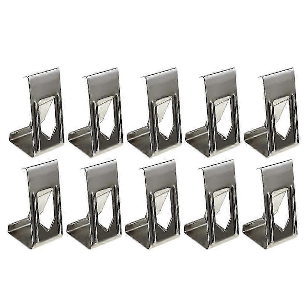 50 st Fotoram Metallfjäder Vridklämmor Hängare Krokar Tillbehör (Silver)