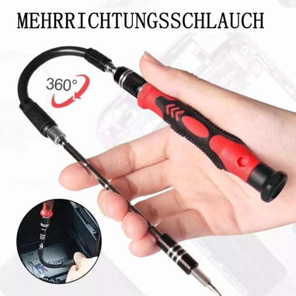 ##/Magnetisk precisionsskruvmejselset med bitsats 115 delar Reparation##/