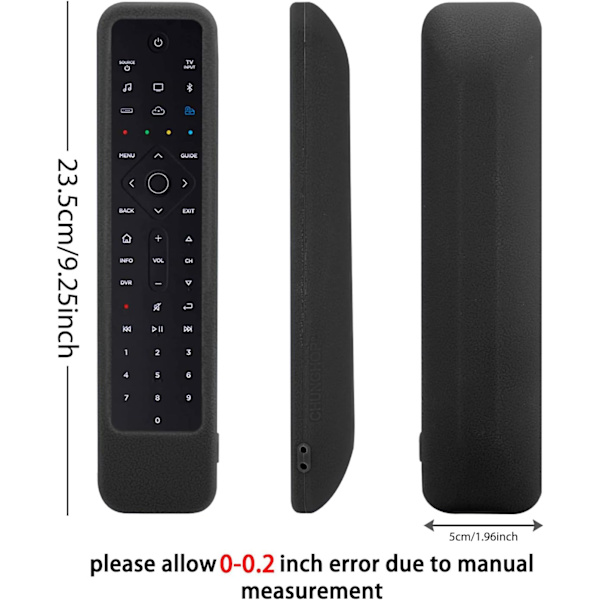 Silikonfodral för Bose soundbar 500 700 fjärrkontroll (svart) w