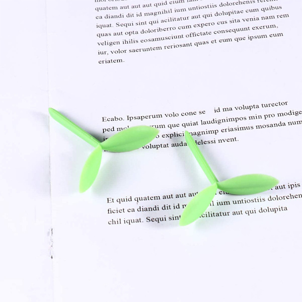 Keltaiset kirjanmerkit Silikoniruohon versot Luovat vihreät kirjanmerkit, G