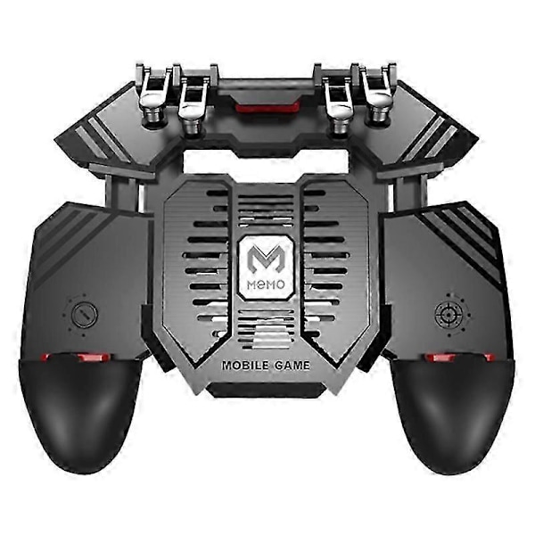 MEMO AK77 Spil Trigger Telefonkøler Blæser Spilcontroller Pubg Controller med Blæser Pubg Mobil Trigger Joystick (1200MAh)