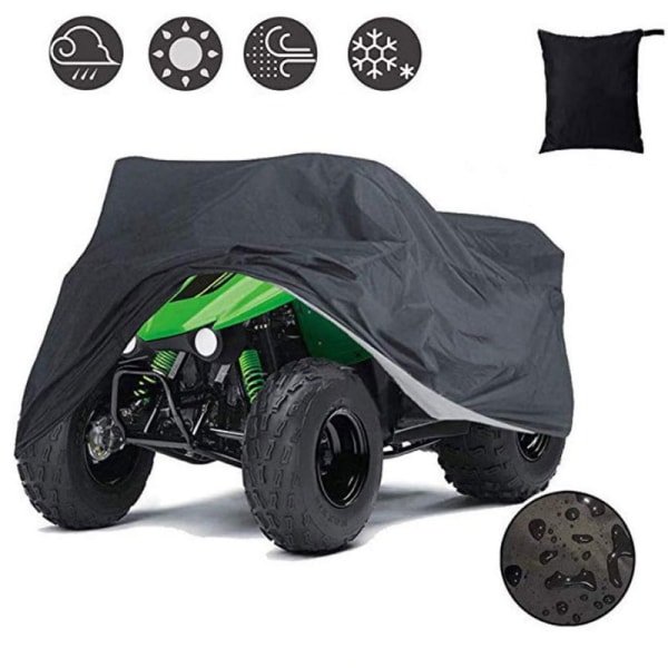 Children's beach car cover (210 * 105 * 105cm, black), large car