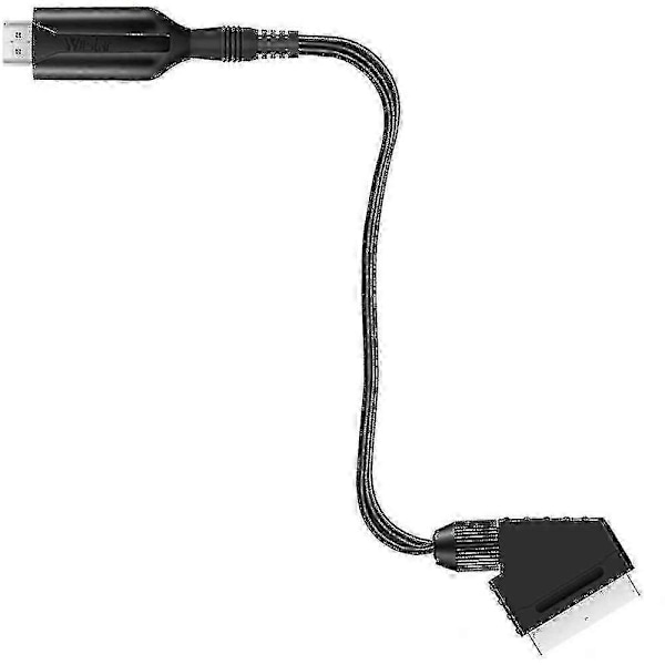 HDMI til Scart-kabel 1 meter lang direkte tilkobling praktisk konvertering