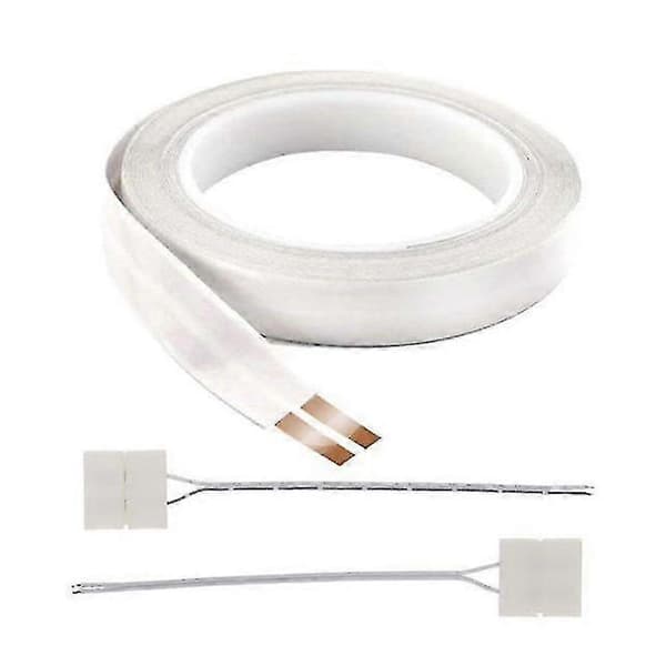 16awg Skjult Flat Elektrisk Kabel 2 Leder Selvklebende Kobbertråd 1m