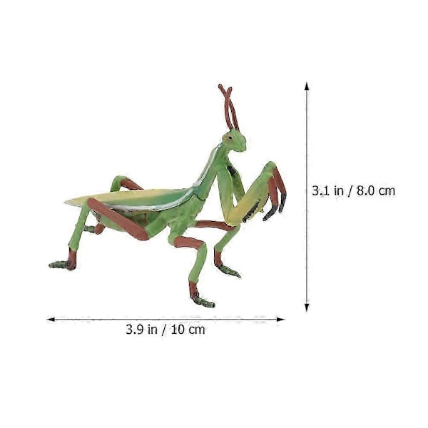 1 stk. Mantis Figur Plast Mantis Model Realistisk Insekt Model Børnelegetøj