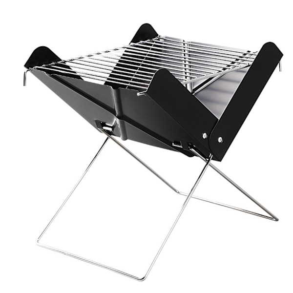 ##/Bærbar Kullgrill, Sammenleggbar Kullgrill for Piknik##/