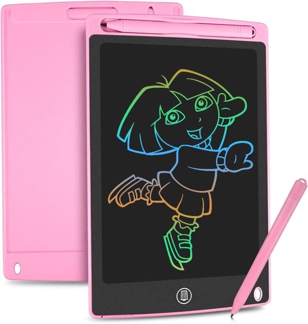 10 Tommer Fargerik LCD Skrivetavle (Rosa), 10 Tommer Tegnebrett