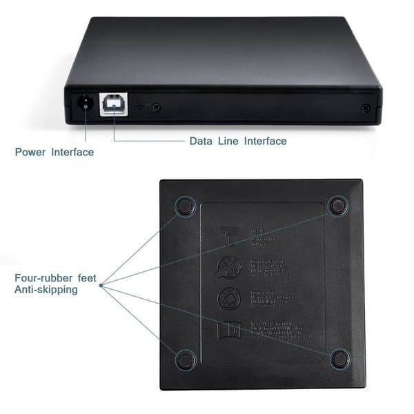USB2.0 Ekstern CD/DVD-drev