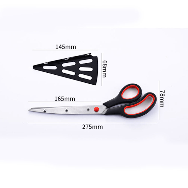 ##/28cm Pizzaskjærer i rustfritt stål, kjøkkensaks med##/