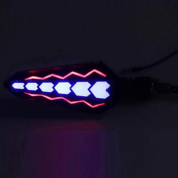 1 par DC12V Motorcykel 2-vejs blinklys Universal IPX6 Vandtæt LED-indikatorlys til motorcykel