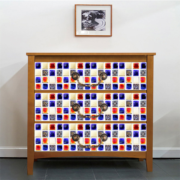 Kakeldekaler mosaik kakeldekaler i ett set om 10
