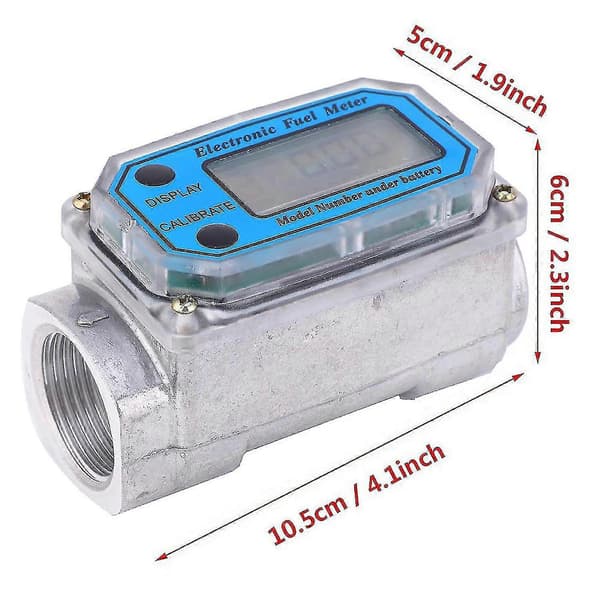 Mini Digital Turbinflödesmätare Dieselbränsleflödesmätare 10200l 1\" Npt