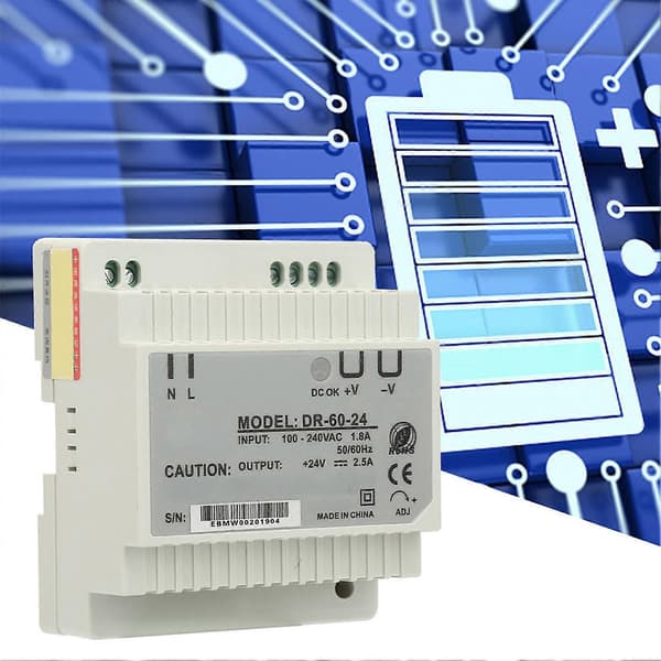 DR?60?24 60W Enkelt Output 24V Din Skinne Strømforsyning AC/DC Switching Strømforsyning