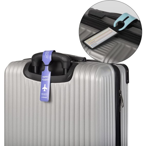 Bagasjetagger, Flykoffert-Tag, Reisekoffert-Tag, PVC ID