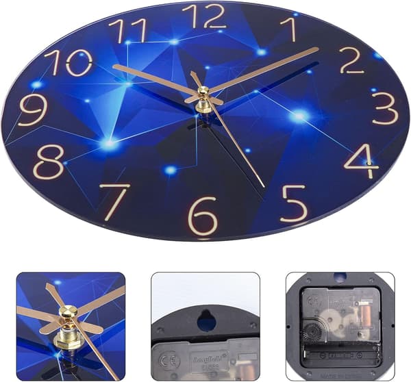 ##/Moderne Lydløs Kvarts Vægur 30cm Batteridrevet, til Soveværelse##/
