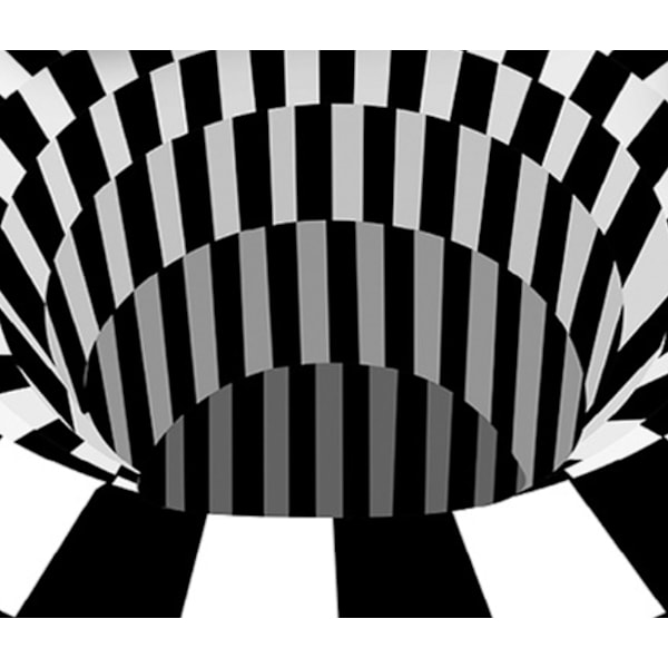 Pearl Rare Vortex Illusion Teppe, 3D Trap Effect Trykkmatte, D