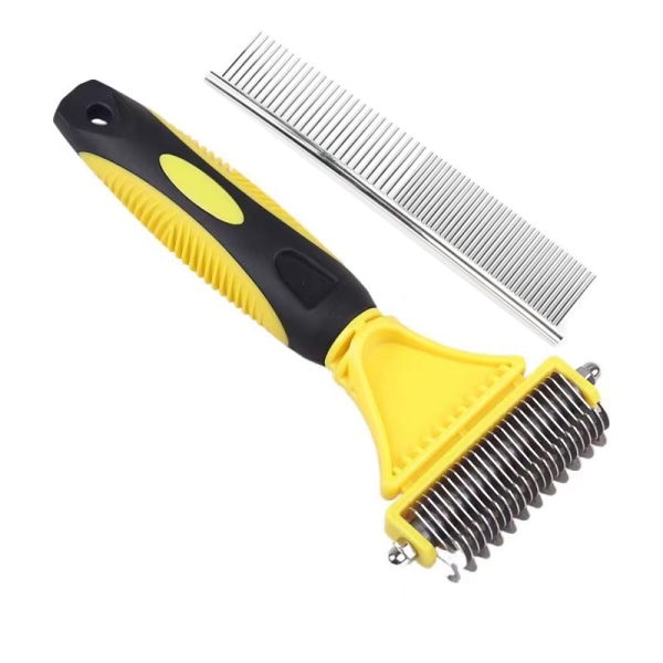 Gul Hundborste Detangling Brush Undercoat Brush Dog Comb Underc