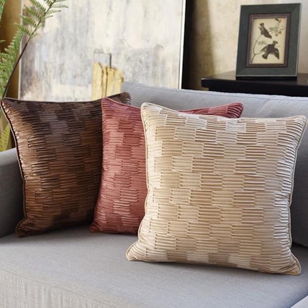 2 osainen yksivärinen samettityynynpäällinen setti, 2 osainen vaahteratynynpäällinen setti Dec